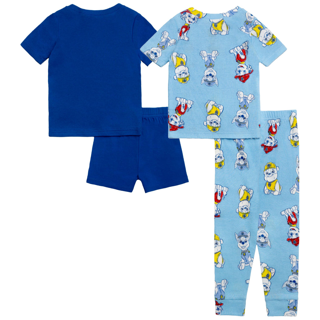 Nickelodeon Boys' 4-piece Snug-fit Cotton Short-Sleeve Matching Pajama Set, Soft & Cute for Kids