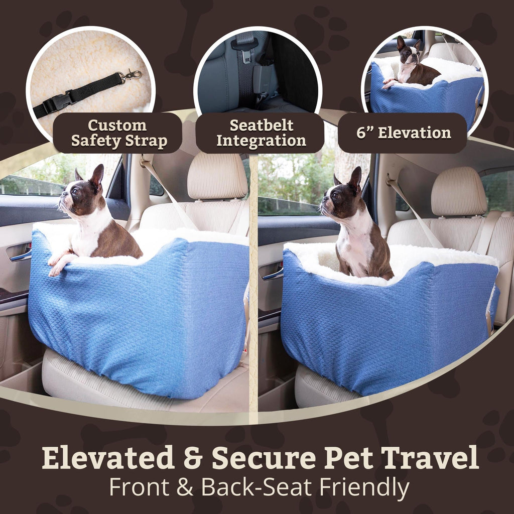 SNOOZER PET Products Lookout 1 Dog CAR SEAT, Birch Diamond, Small