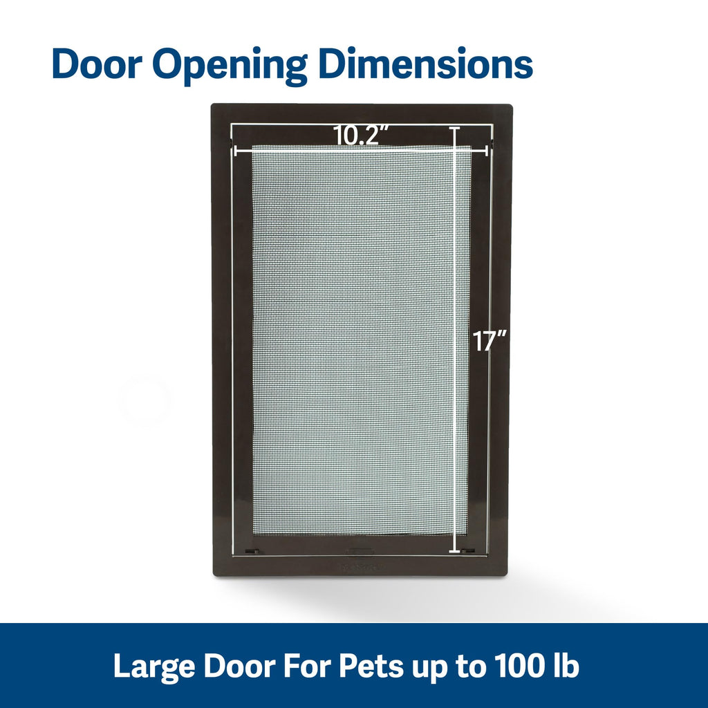 PetSafe Dog Door for Screen Door Size Large for Dogs and Cats up to 100 lb Use in Screen Doors Window Screens and Porch Screens