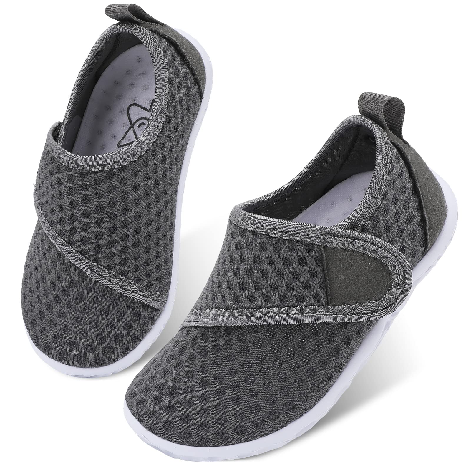 LeIsfIt Toddler Water Shoes Boys Girls Barefoot Aqua Socks Kids Breathable Quick-Dry Swim Shoes for Beach Pool Surf