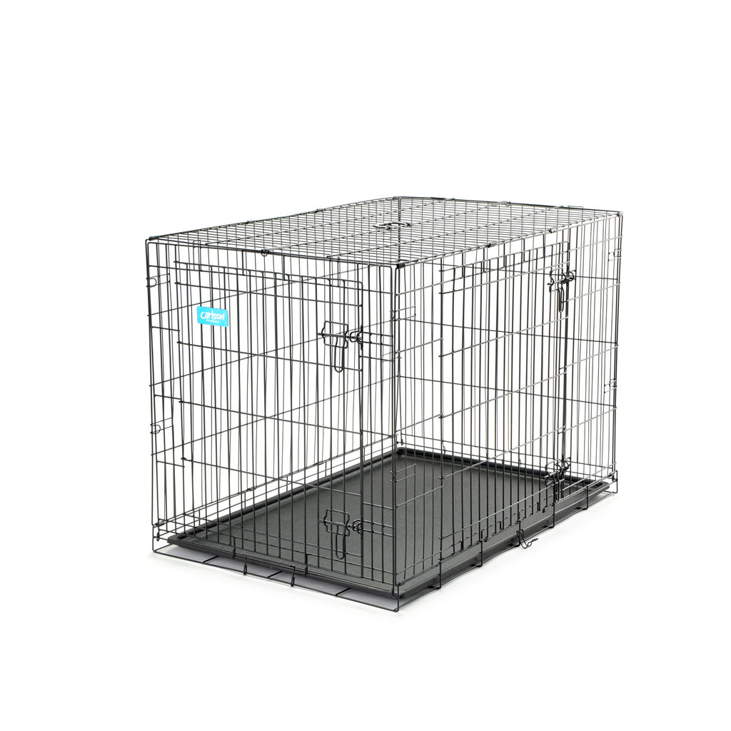 Carlson Secure and Compact Double Door Metal Dog Crate, Medium with Divider Panel