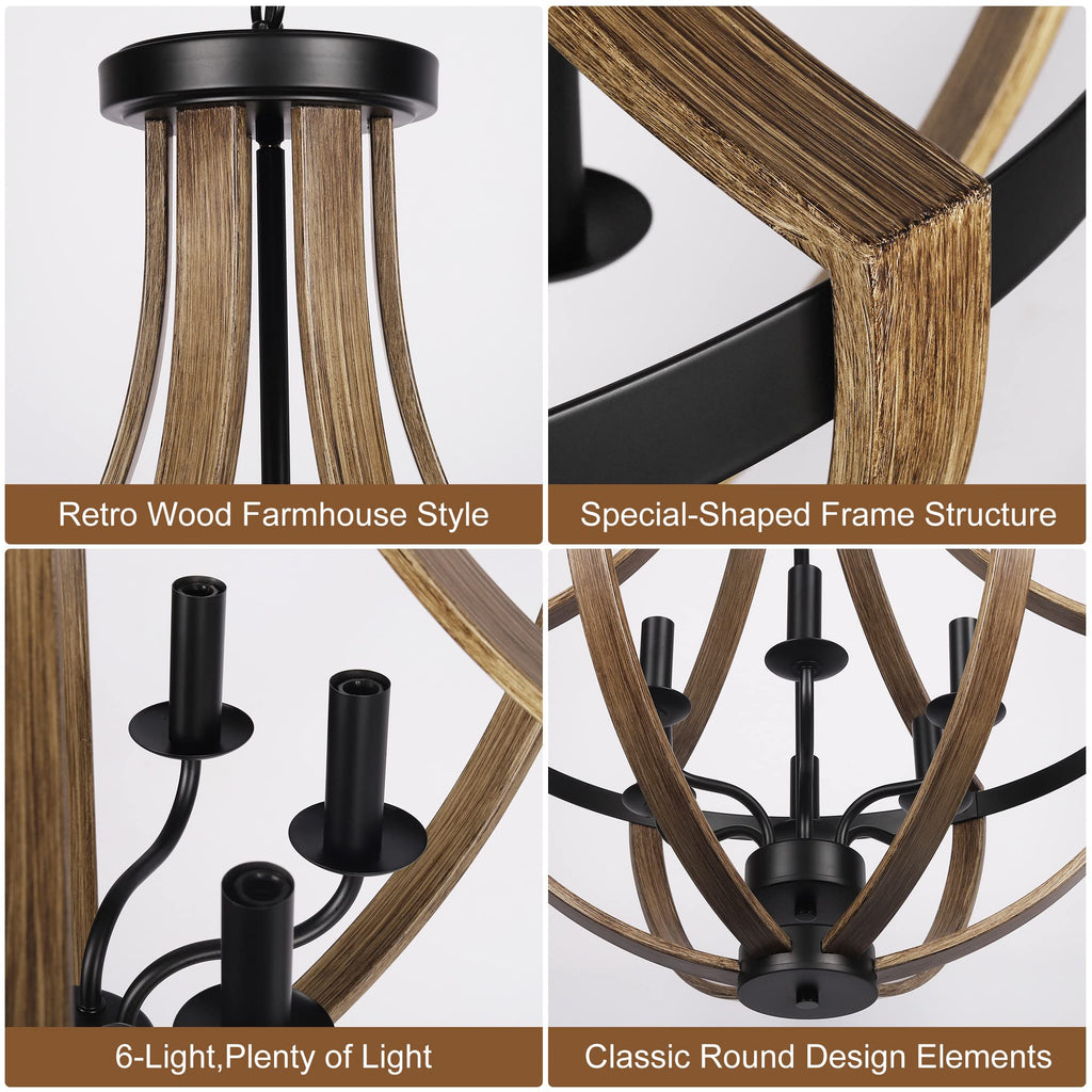 13.1" Modern Farmhouse Hanging Pendant Lighting, 4-Light Rustic Interior Flush Mount Ceiling Light Fixture, Vintage Chandelier for Hallway Foyer Dining Room Entryway Kitchen Island Bedroom