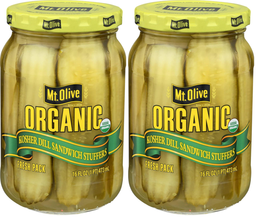 Mount Olive Organic Dill Sandwich Stuffers, 16 FZ