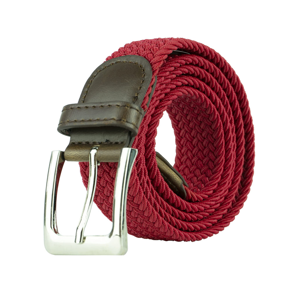 Gelante Canvas Elastic Fabric Woven Stretch Multicolored Braided Belts