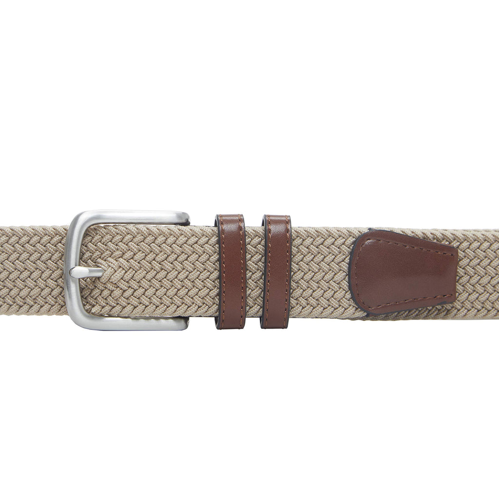 Amazon Essentials Men's Stretch Woven Braid Belt for Jeans