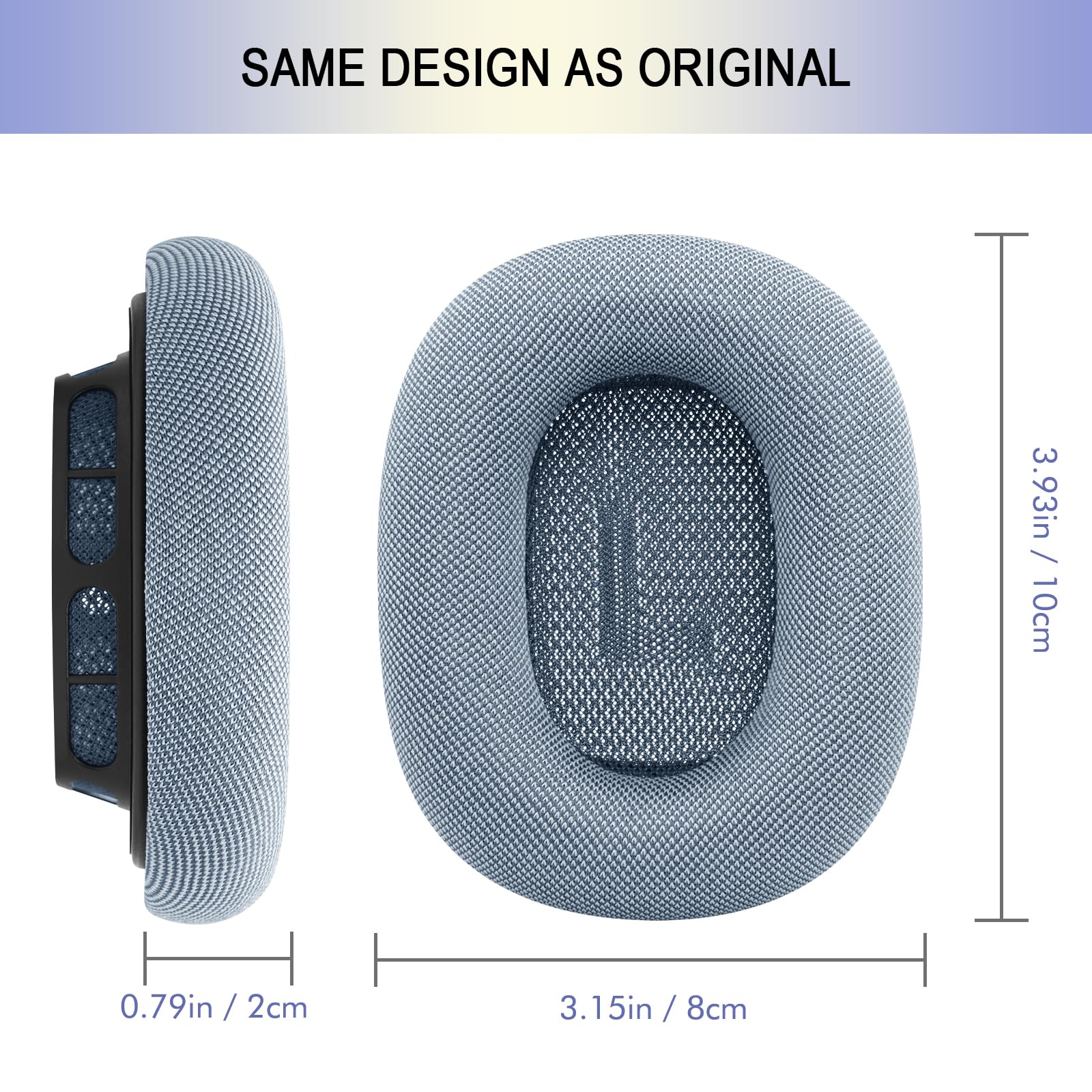 Ear Cushions for AirPods Max - Mesh Fabric Ear Cups Cover Replacement - Upgraded Cushion for Apple Air Pods Max Headphones (Green)