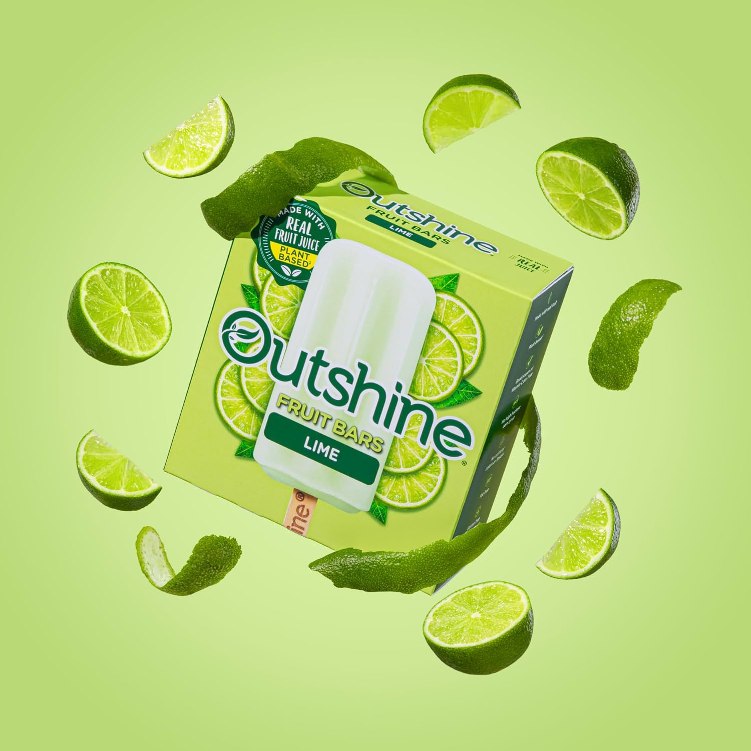 Outshine, Lime Frozen Fruit Bars, 6 Count (Frozen)