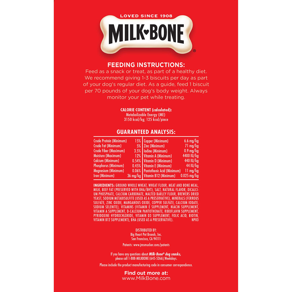 Milk-Bone Crunchy Small Dog Treats, 24 Oz. Boxes, Original Beef Flavor (Pack of 12)