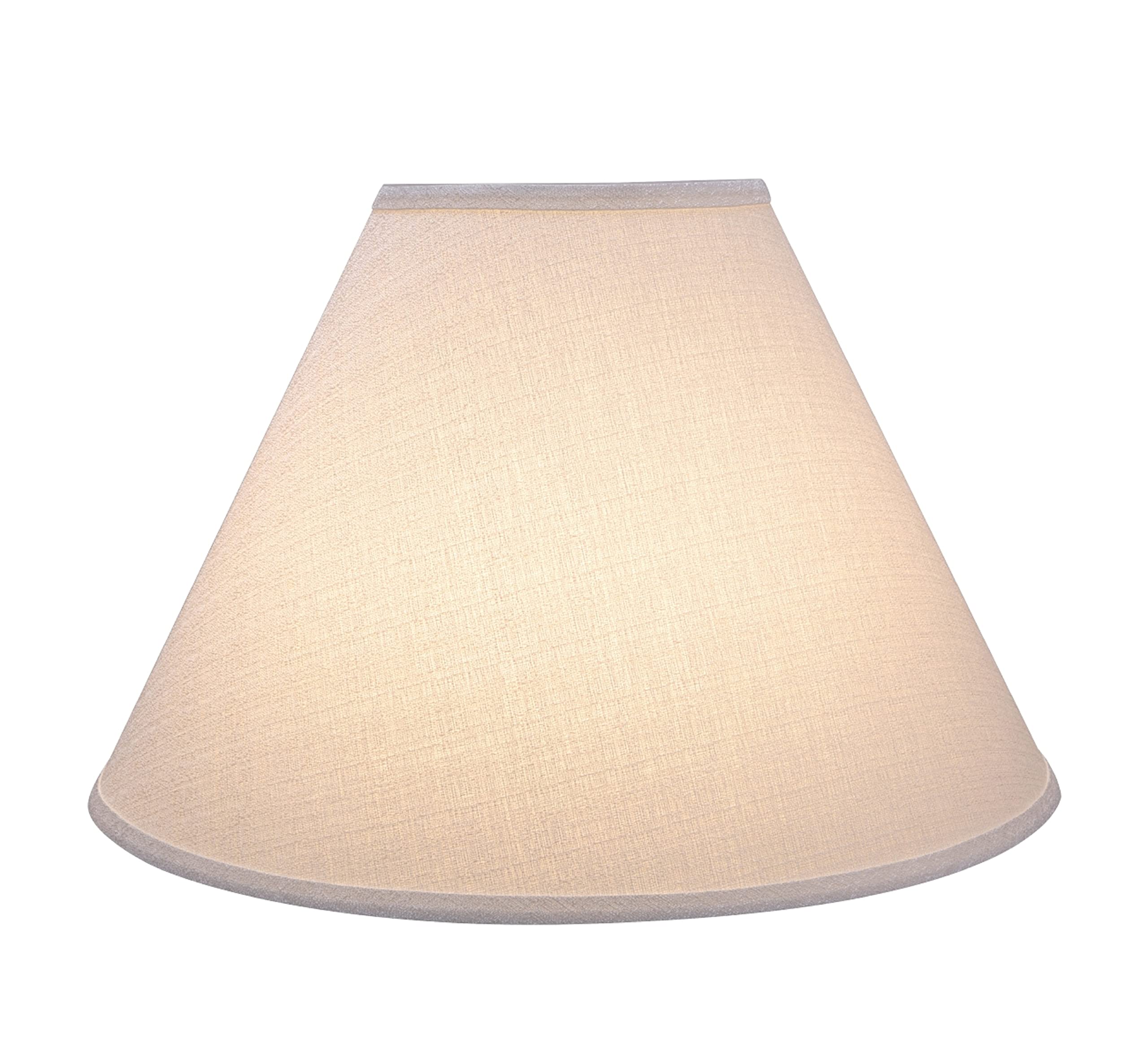 Aspen Creative 32083 Transitional Hardback Empire Shaped Spider Construction Lamp Shade in Brown, 18" wide (7" x 18" x 12 1/2")