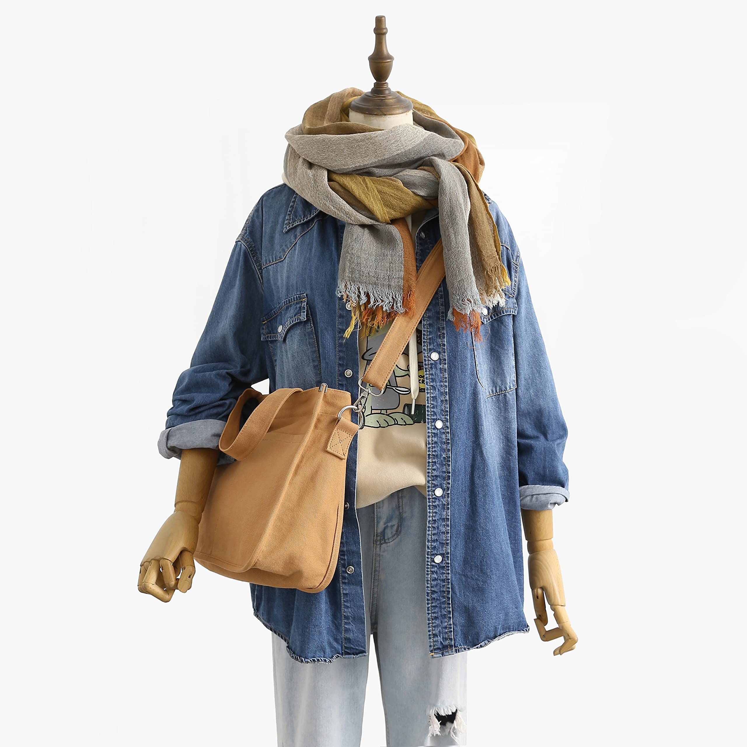 Jeelow Lightweight Summer Scarf Light Shawl Wrap Linen Feel Scarves For Men And Women