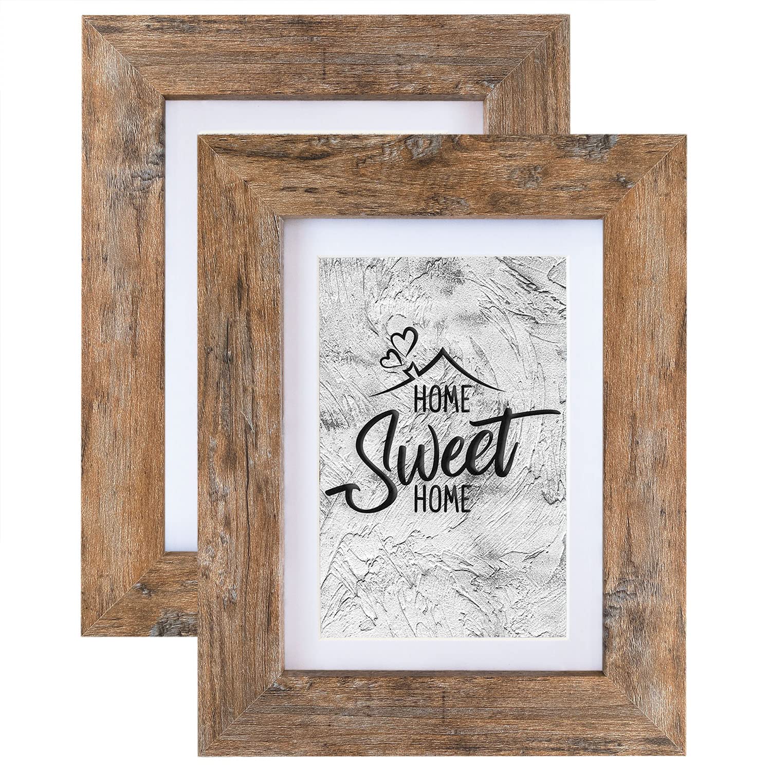 Califortree Black 11x14 Picture Frame - Display Photos 8x10 with Mat or 11x14 Without Mat - HD Glass Inside, Set of 2