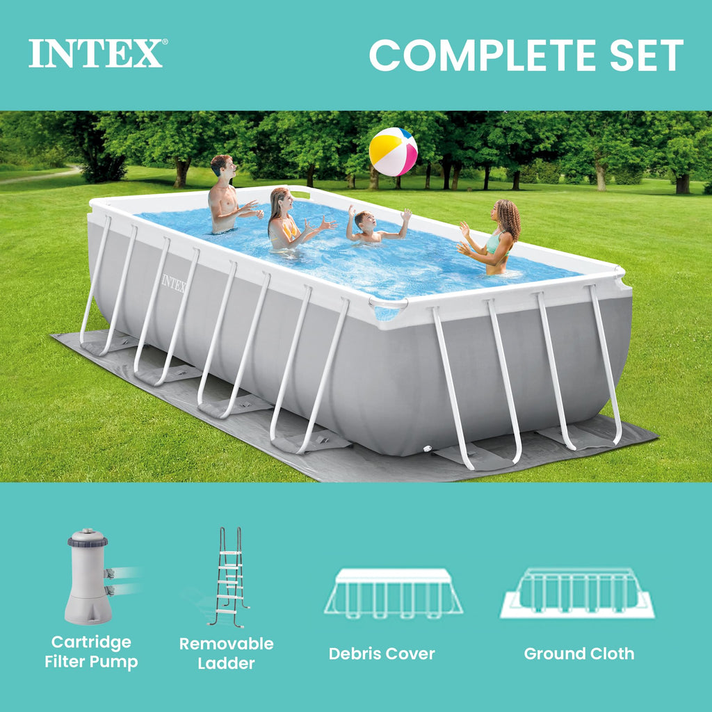 INTEX 26700EP 10Ft X 30In Prism Frame Premium Above Ground Swimming Pool (Pump Not Included)