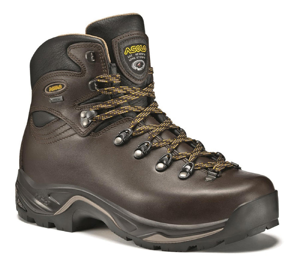ASOLO Men's TPS 520 GV Evo Waterproof Round Toe Backpacking Boots – Full-Grain Leather Hiking Boots with Vibram Sole