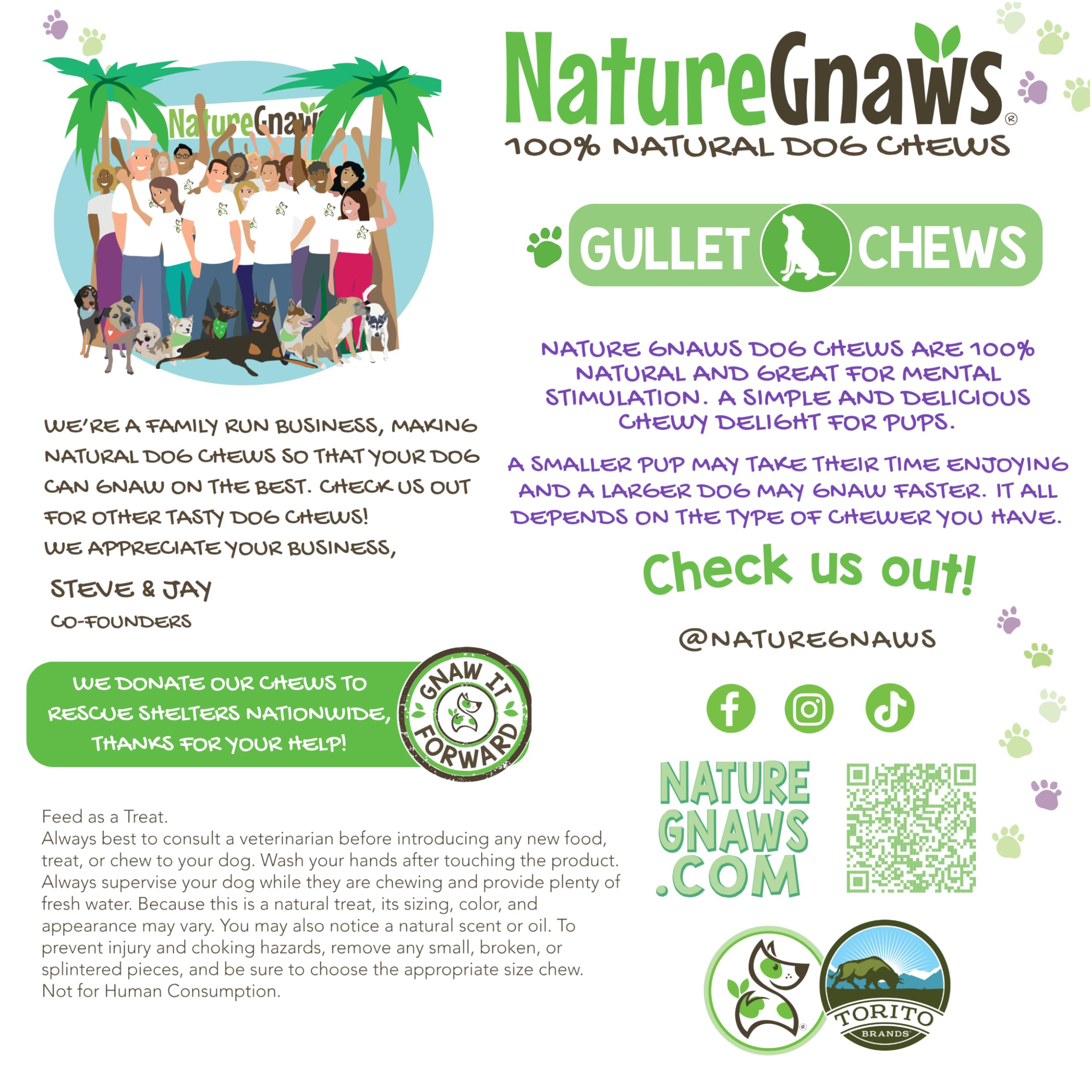 Nature Gnaws Beef Gullet Chews for Small Dogs 4-5" (20 Count) - Natural Beef Jerky Stick Dog Chew Treats - Rawhide Free