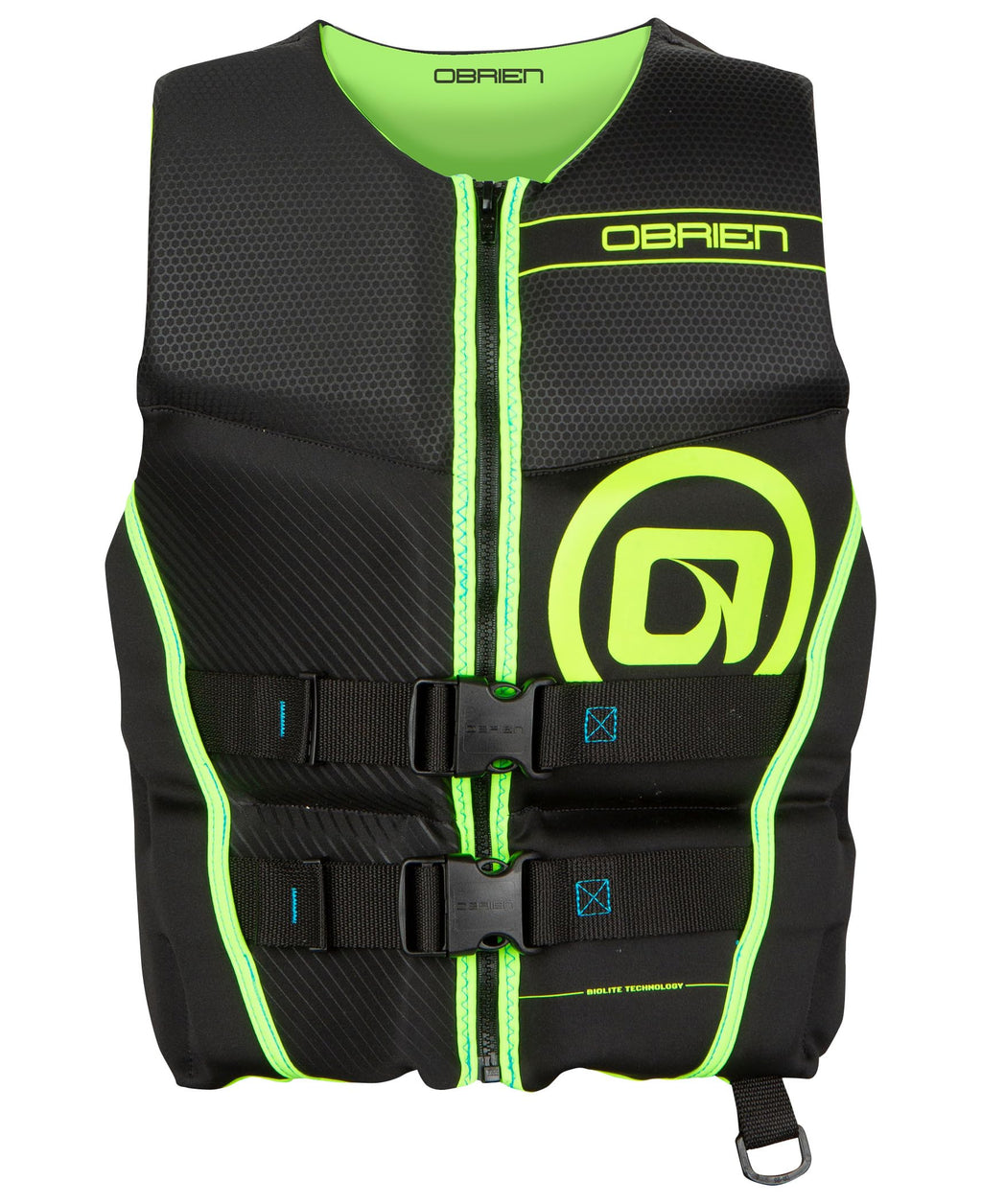 O'Brien Flex V-Back Life Jacket – Coast Guard Approved Adult Life Vest with Flex Fit Design, Lightweight Foam & Front Zip Closure for Watersports, Boating, and Jet Skiing
