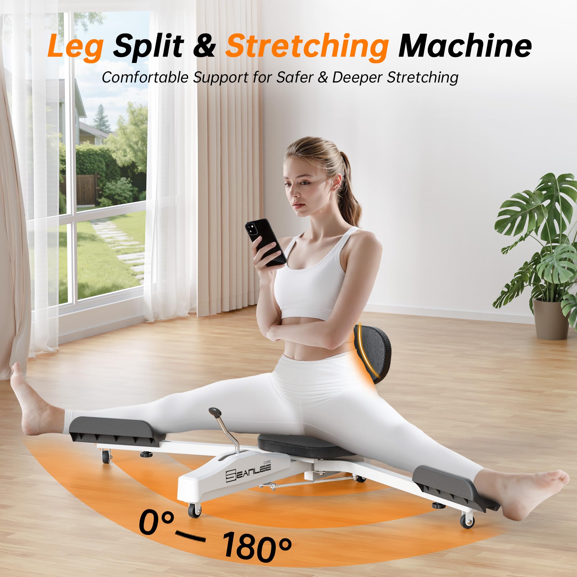 Split Machine, Leg Stretcher Machine to Improve Flexibility and Quality of Stretching, Equipment Suitable for Ballet, Cheerleading Dance, Gymnastics and Other Sports