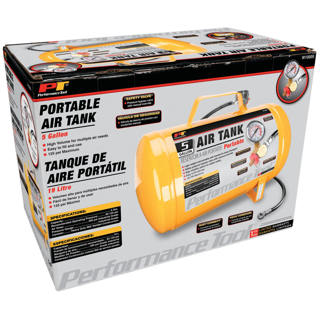 Performance Tool 60505 Air Tank Gauge - Essential for Safe and Accurate Pressure Monitoring, Do Not Exceed Maximum PSI for Optimal Performance