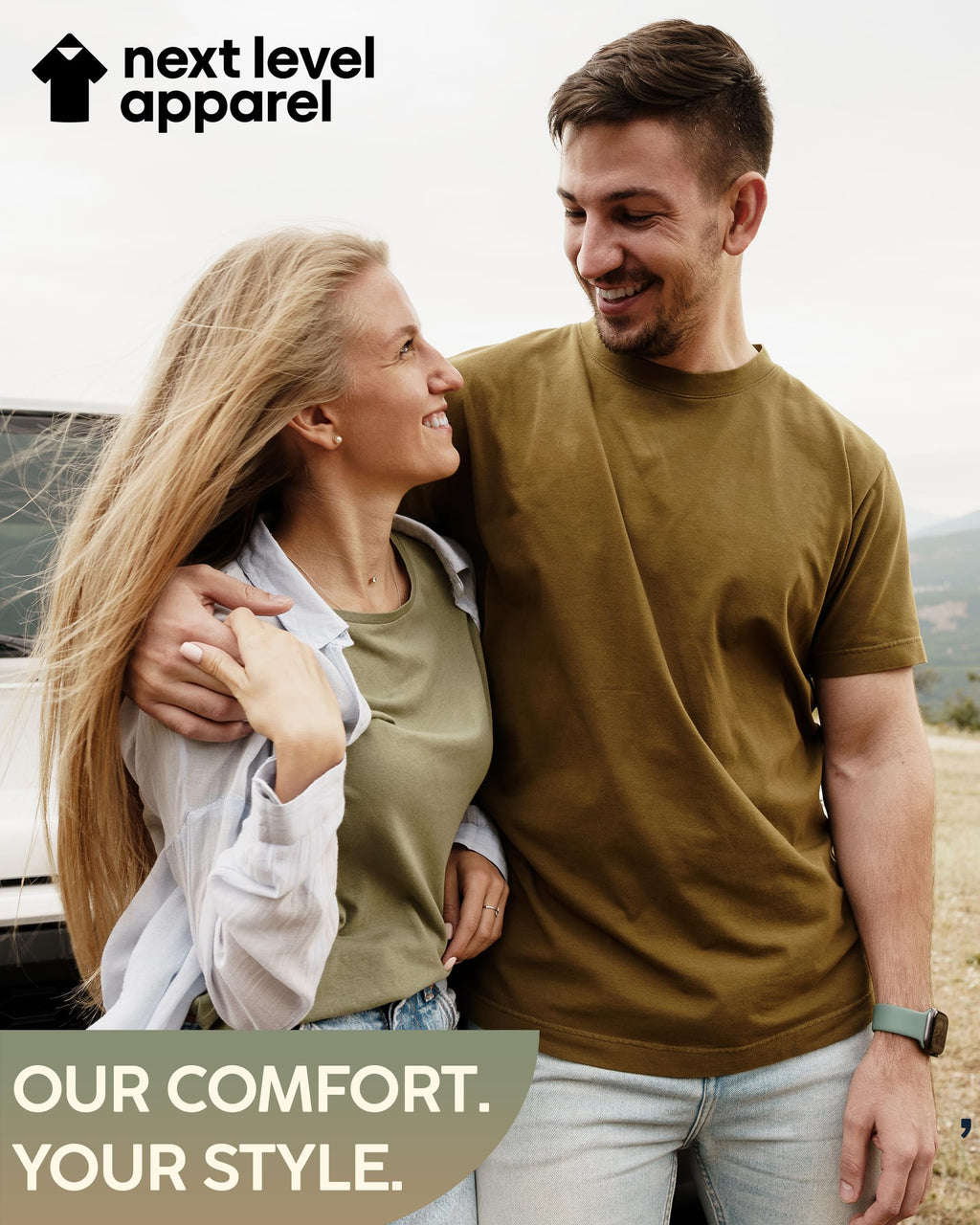 Next Level Apparel 6210 Men's T-Shirts, Pack of Unisex CVC Cotton Blend Bulk Undershirt – Custom Color Set Remera para Hombre