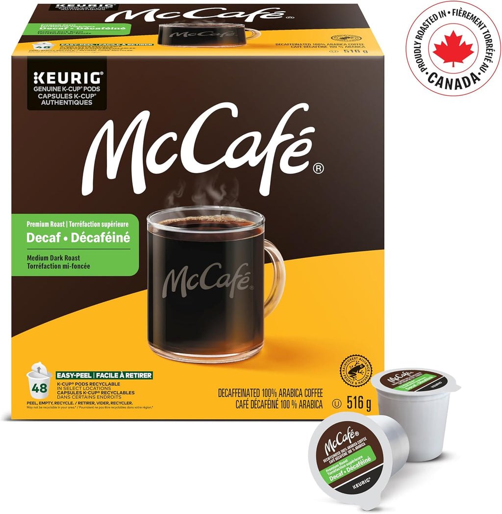 McCafe Premium Medium Dark Roast K-Cup Coffee Pods, 48 Count, For Keurig Coffee Makers