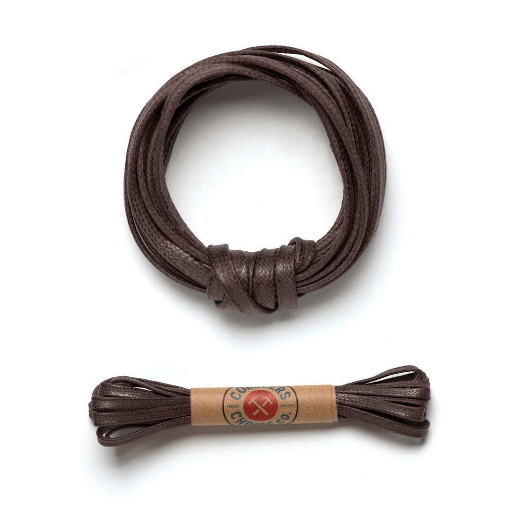 Premium Flat Waxed Cotton Boot Laces - Cobbler's Choice Shoe Laces - Durable and Beautiful!