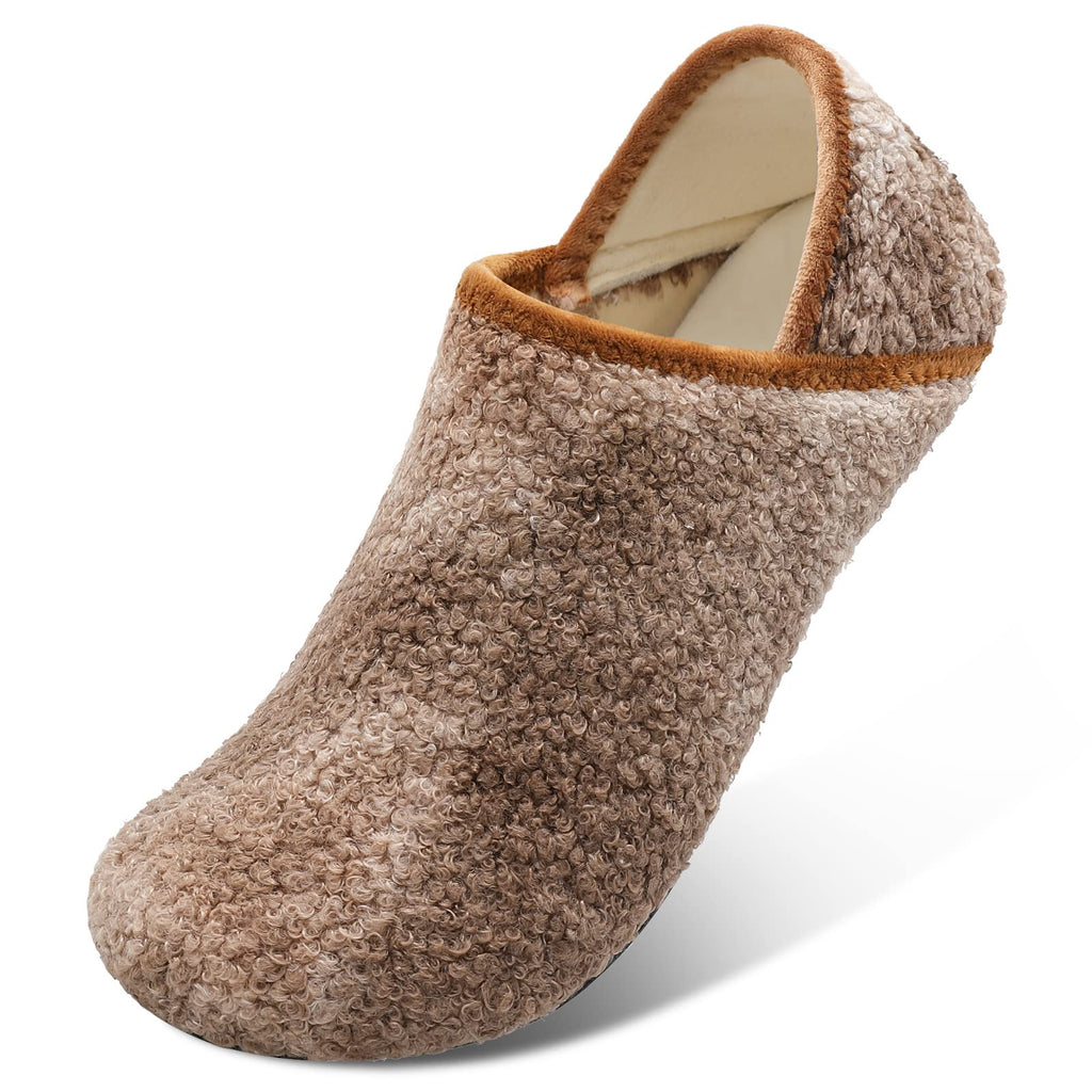 XIHALOOK House Slippers for Women Men Cozy Sock Shoes with Soft Rubber Sole Slip On for Indoor/Outdoor