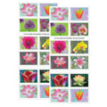 USPS Garden Beauty Forever Postage Stamps Book of 20 self-stick First Class Wedding Celebration Anniversary Flower Party (20 Stamps)