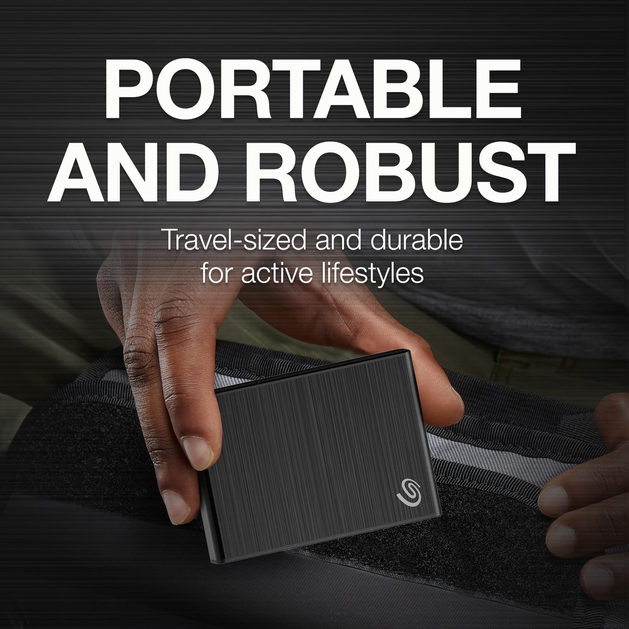 Seagate One Touch SSD 1TB External SSD Portable – Black, speeds up to 1030MB/s, 6mo Mylio Photo+ subscription, 6mo Dropbox Backup Plan and Rescue Services (STKG1000400)