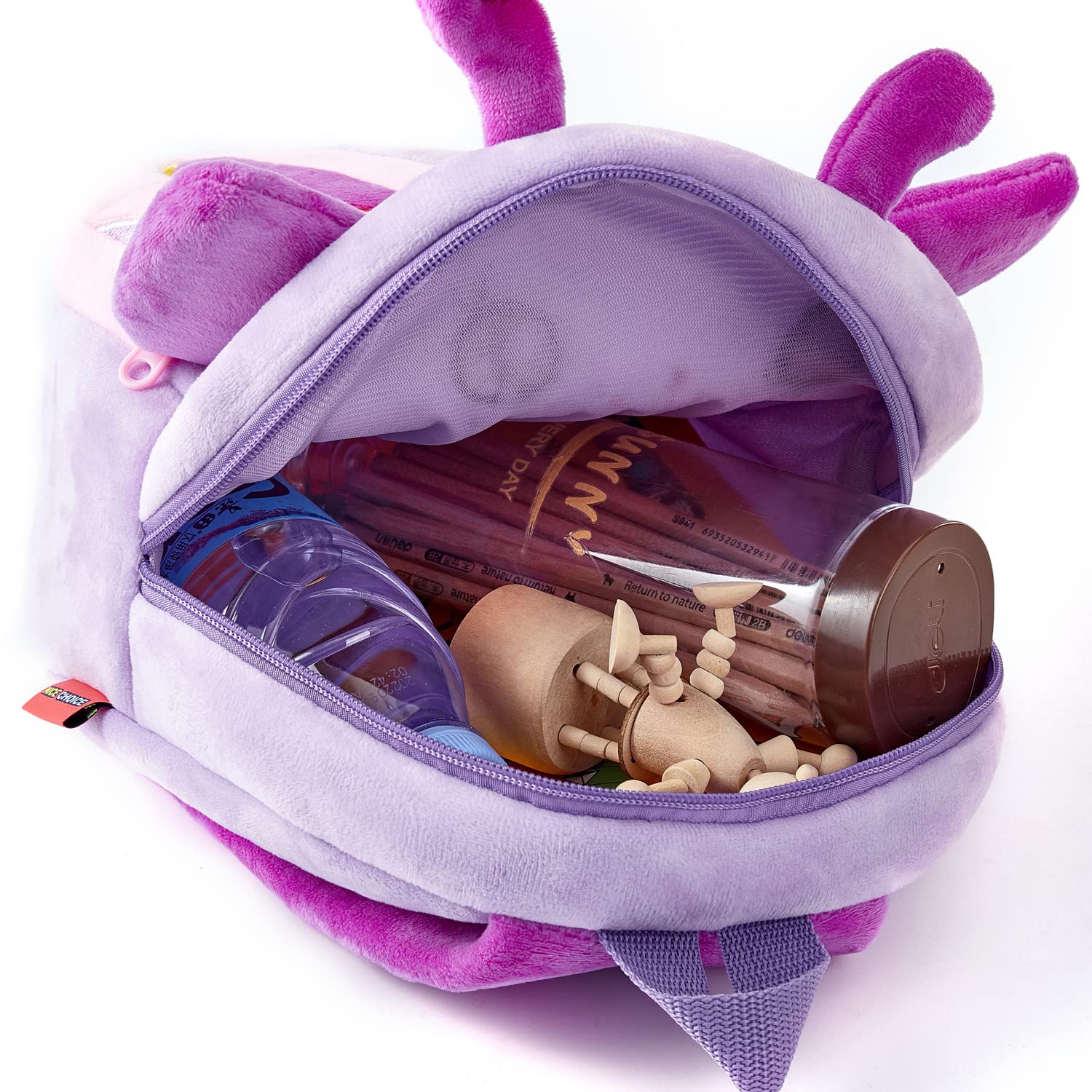 NICE CHOICE Cute Toddler Backpack Toddler Bag Plush Animal Cartoon Mini Travel Bag for Baby Girl Boy 2-6 Years(BB Unicorn)