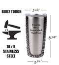 SERENGETI Australian Shepherd 20 Oz. Stainless Steel, Vacuum Insulated Tumbler with Spill Proof Lid - 3D Print - Insulated Travel mug for Hot or Cold Drinks (Australian Shepherd Tumbler)
