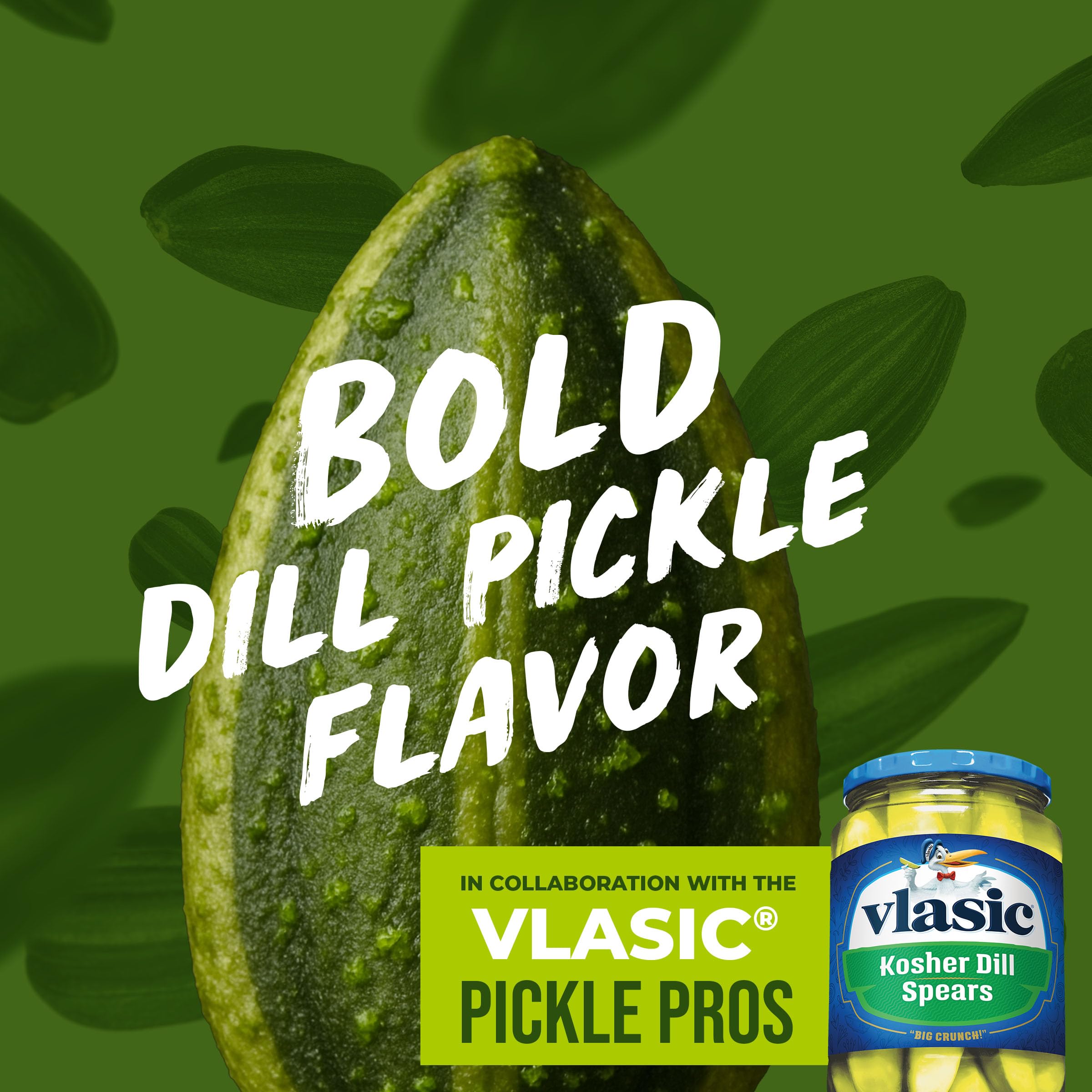 BIGS Sunflower Seeds, Vlasic Dill Pickle Flavor, 5.35 oz.