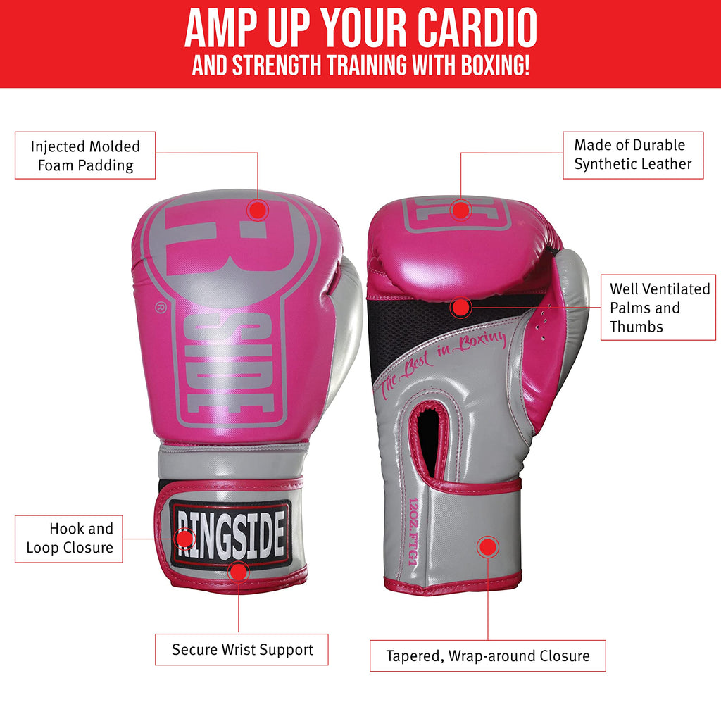 Ringside Apex Bag Gloves, IMF-Tech Boxing Gloves with Secure Wrist Support, Synthetic Boxing Gloves for Men and Women