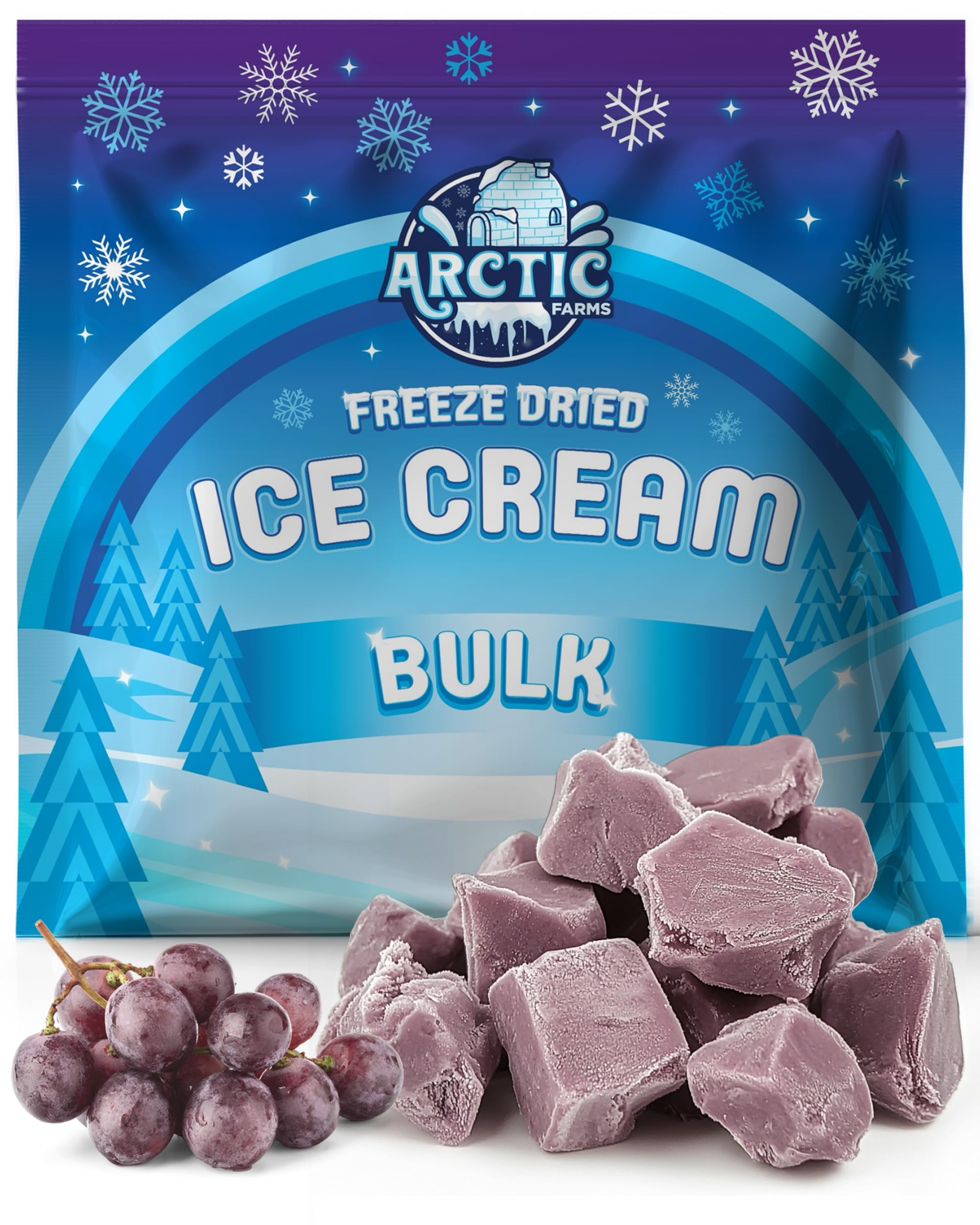 Arctic Farms Freeze Dried Ice Cream Bits Bagged and Boxed - Does Not Melt (1lb, S'mores)