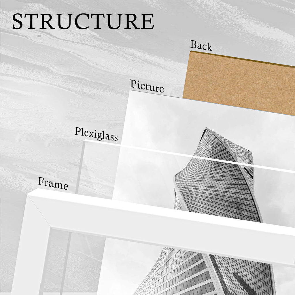 16x24 Black Frame 2 Pack, Engineered Wood for 24 x 16 in Poster | Horizontal or Vertical Wall Mounting, 24x16 Poster Frames for Gallery, Office, and Home Decor