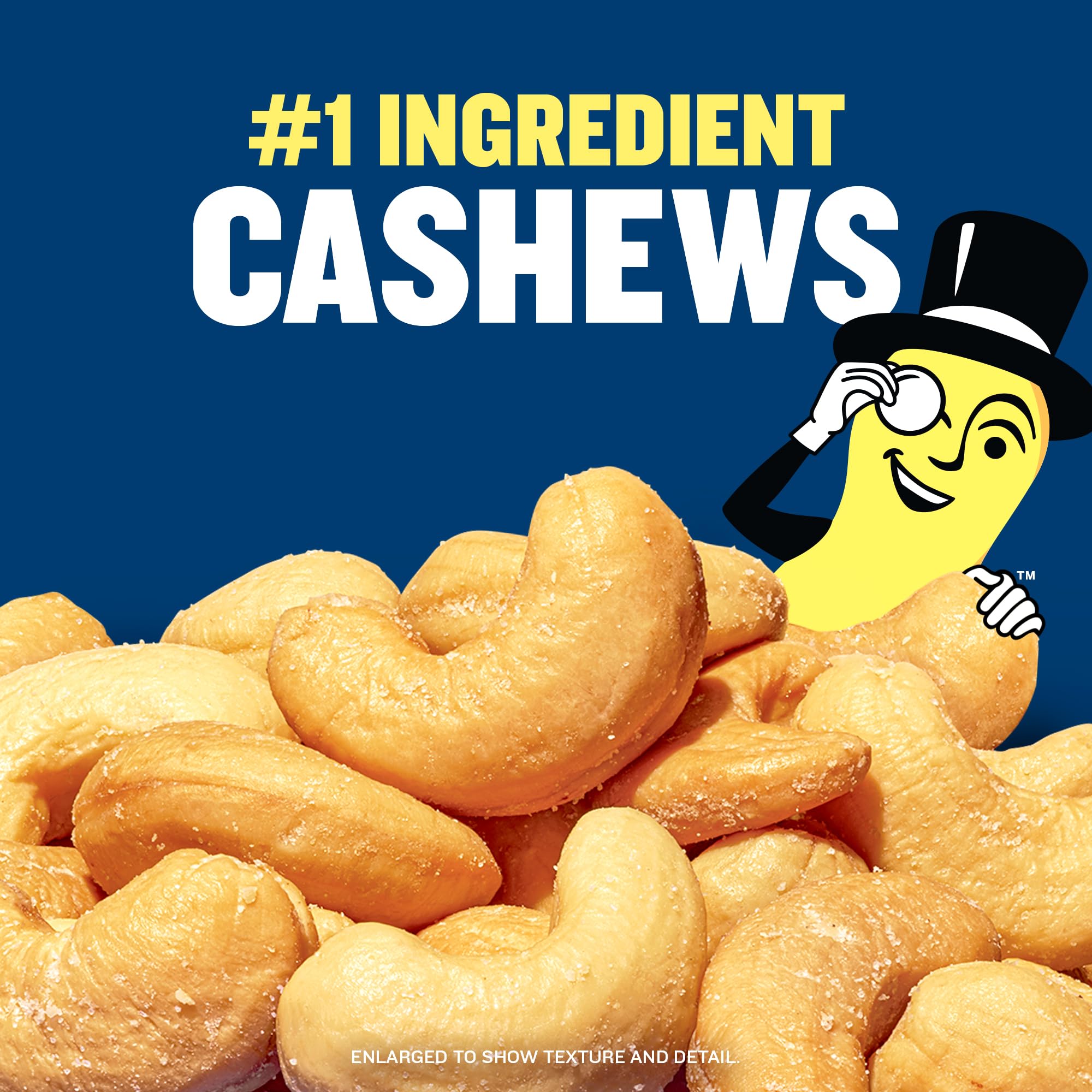 PLANTERS Deluxe Lightly Salted Whole Cashews, 18.25 oz. Resealable Container - Lightly Salted Cashews & Lightly Salted Nuts - Snacks for Adults & Kids - Vegan Snacks, Kosher