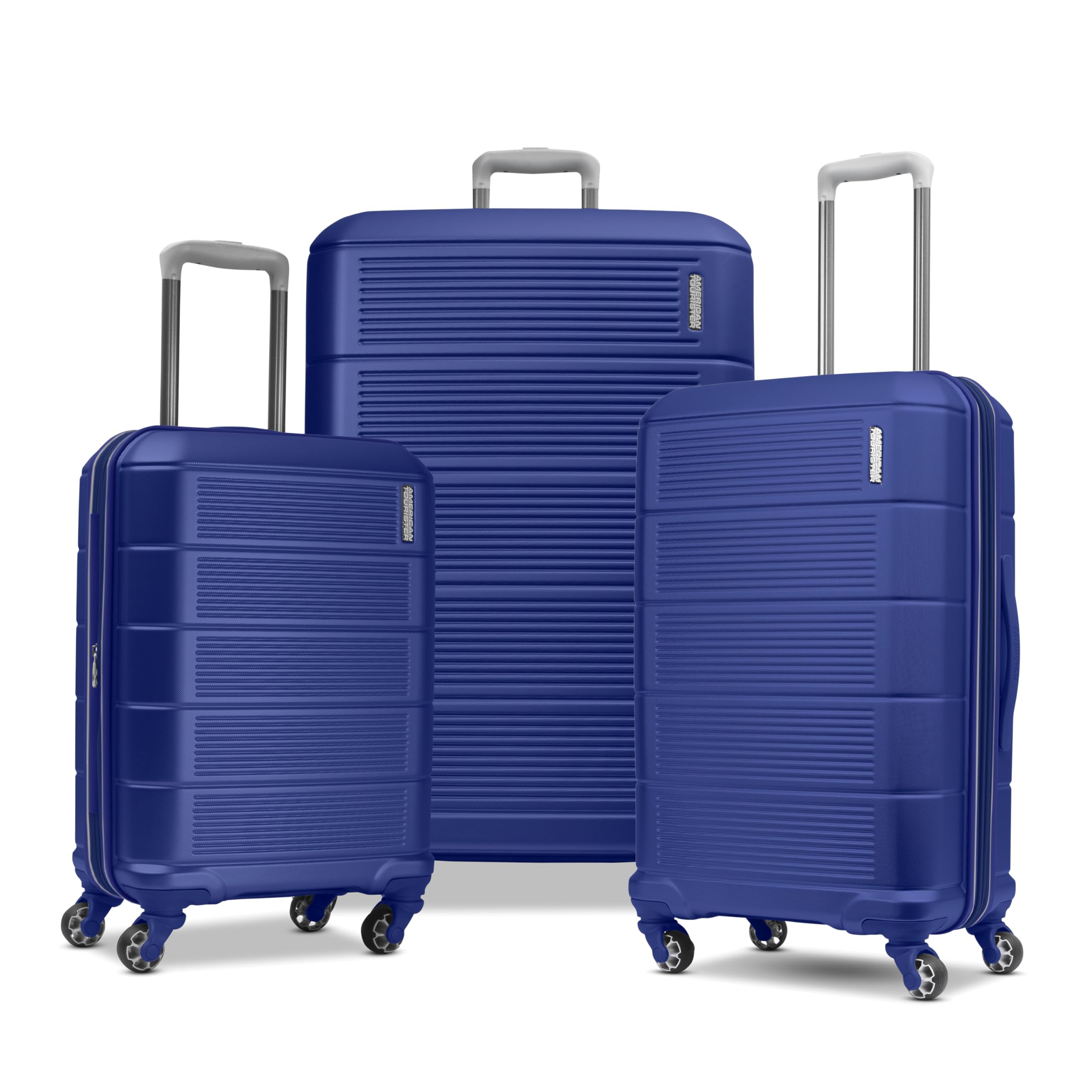 American Tourister Stratum 2.0 Expandable Hardside Luggage with Spinner Wheels, 2-Piece Set 20/28, Blue