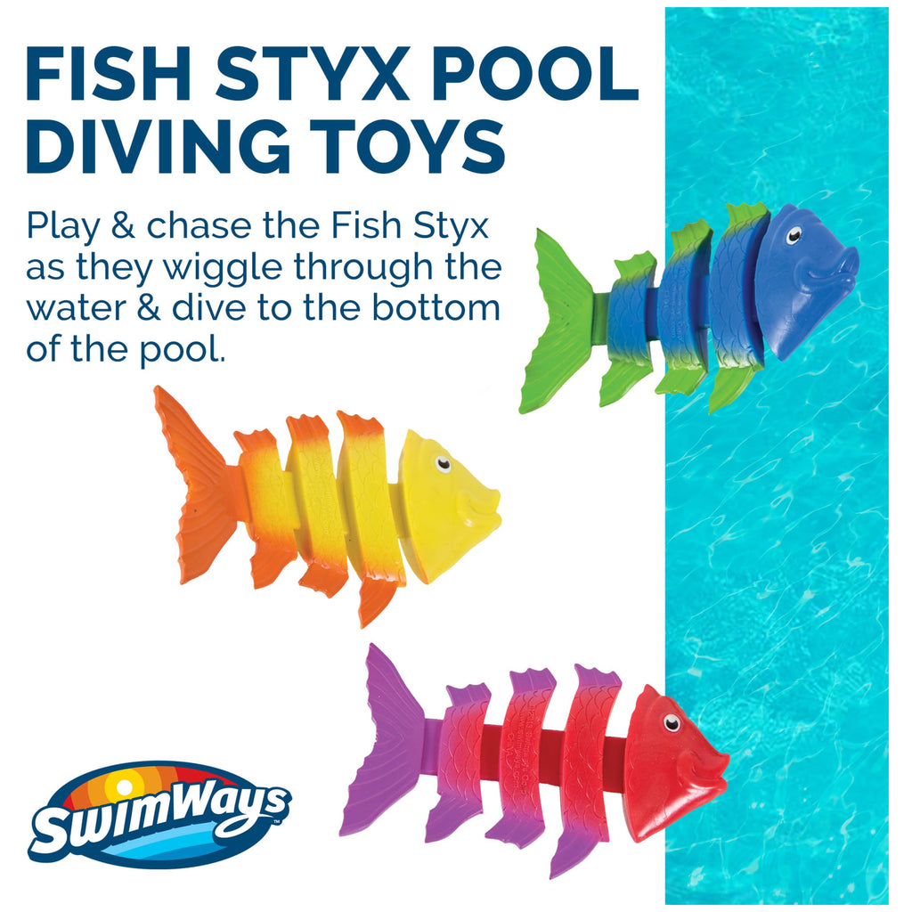 SwimWays Zoom-A-Rays Water Toys, Kids Pool Toys for Swim Training, Outdoor Games for Kids Aged 5 & Up, 3-Pack