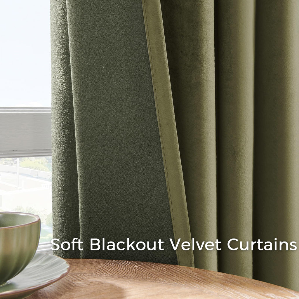 Topfinel Dusty Rose Velvet Blackout Curtains 84 Inch Long,Room Darkening Thermal Insulated Spring Drapes for Bedroom,Rod Pocket Back Tab Window Treatment for Living Room,2 Panels Burg