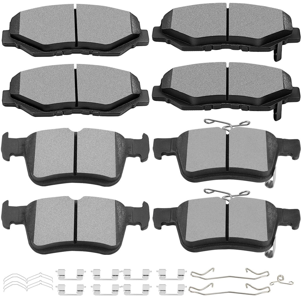 SCITOO D815 D905 Front Rear Ceramic Brake Pads Sets Fit For INFINITI For G35 2003-2005,For Nissan For 350Z 2003-2005 | For Altima 2007-2013 | For Juke 2011-2017 | For Sentra 2007-2012