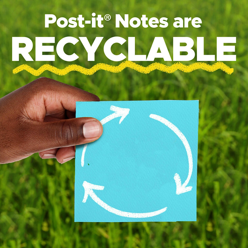 Post-it Super Sticky Notes, 5 Sticky Note Pads, 3 x 3 in., School Supplies, Office Products, Sticky Notes for Vertical Surfaces, Monitors, Walls and Windows, Limeade Green