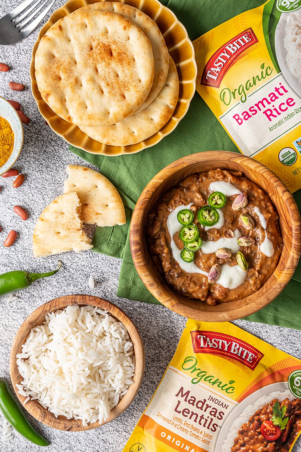 Tasty Bite Organic Madras Lentils, 10 Ounce, Ready to Eat, Microwavable Entree, Vegetarian
