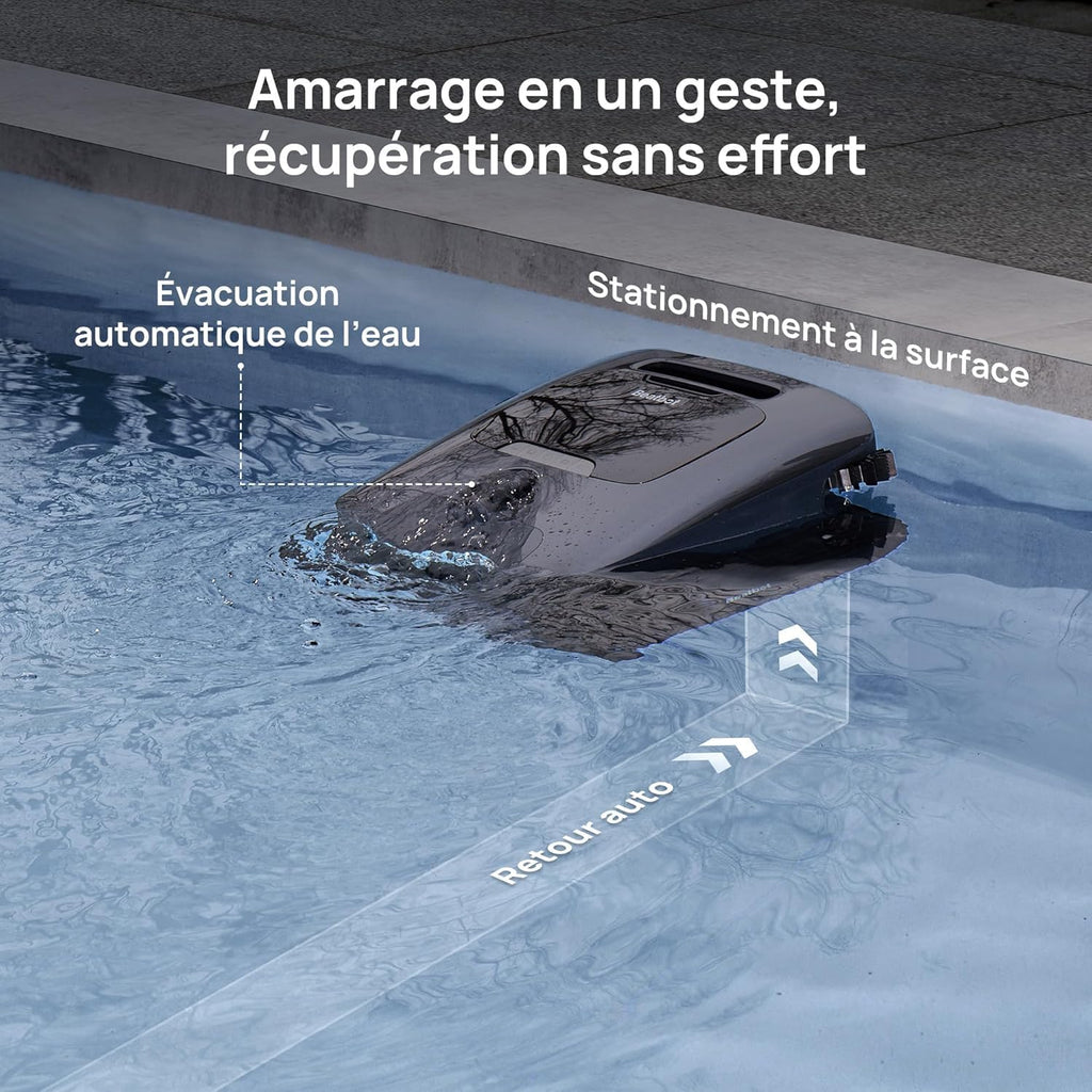 Beatbot AquaSense 2 Ultra Pool Vacuum Robot, Pool Mapping with AI Camera, AI Cruise Debris Detection, Multi-Level Platform Cleaning, 5-in-1 Cleaning, Superior Surface Cleaning – Midnight Blue