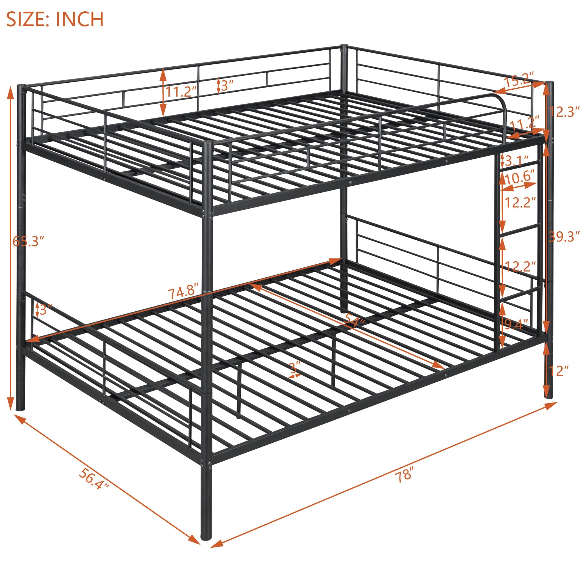 DNYN Twin Size Loft Bed with Desk & Storage Drawers& Table Set for Kids Bedroom,Covertible Twin-Over-Twin Bunkbeds Design,Easy Assemble & Space Saving & No Box Spring Needed,for Small Space, Black
