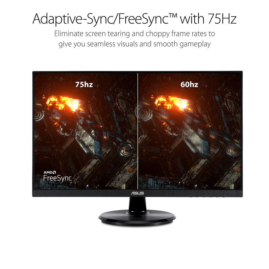 ASUS 22” Eye Care Monitor (VP229QF) – 100Hz, IPS, Full HD, 99% sRGB, Frameless, Adaptive-Sync, DisplayPort, HDMI, Low Blue Light, Flicker Free, Wall Mountable, 3 yr Warranty