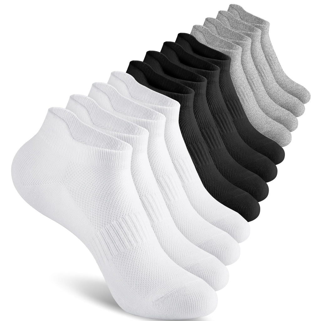 Walifrey Ankle Socks for Women, 6 Pairs Low Cut Athletic Socks for Women Running