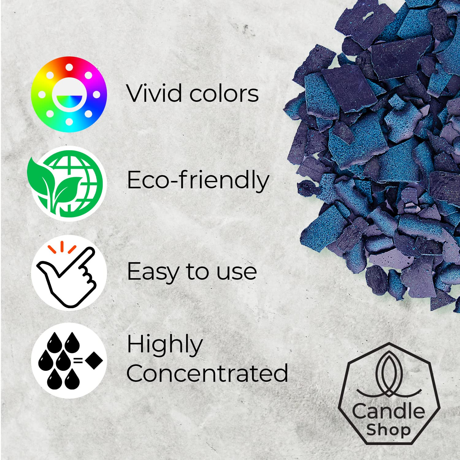 Liquid Candle Wax Dye for Soy Candle Making - 16 Popular Candle Dye Coloring Set - Premium Liquid Candle Wax Coloring - Highly Concentrated Candle Colors