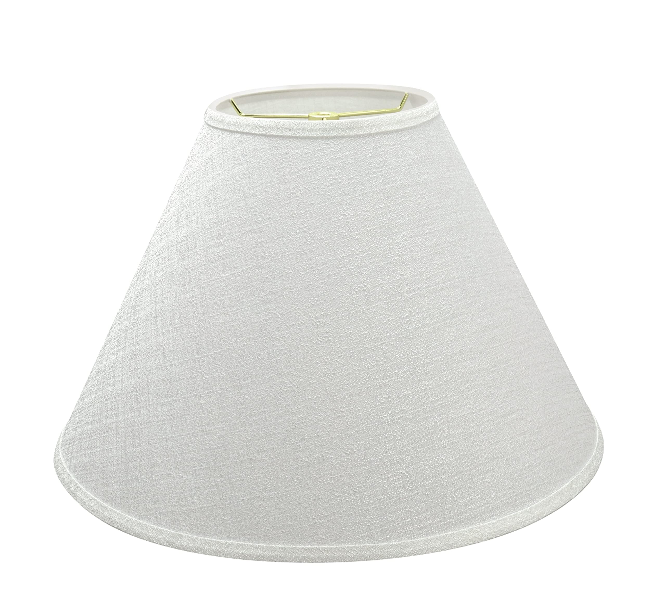 Aspen Creative 32083 Transitional Hardback Empire Shaped Spider Construction Lamp Shade in Brown, 18" wide (7" x 18" x 12 1/2")