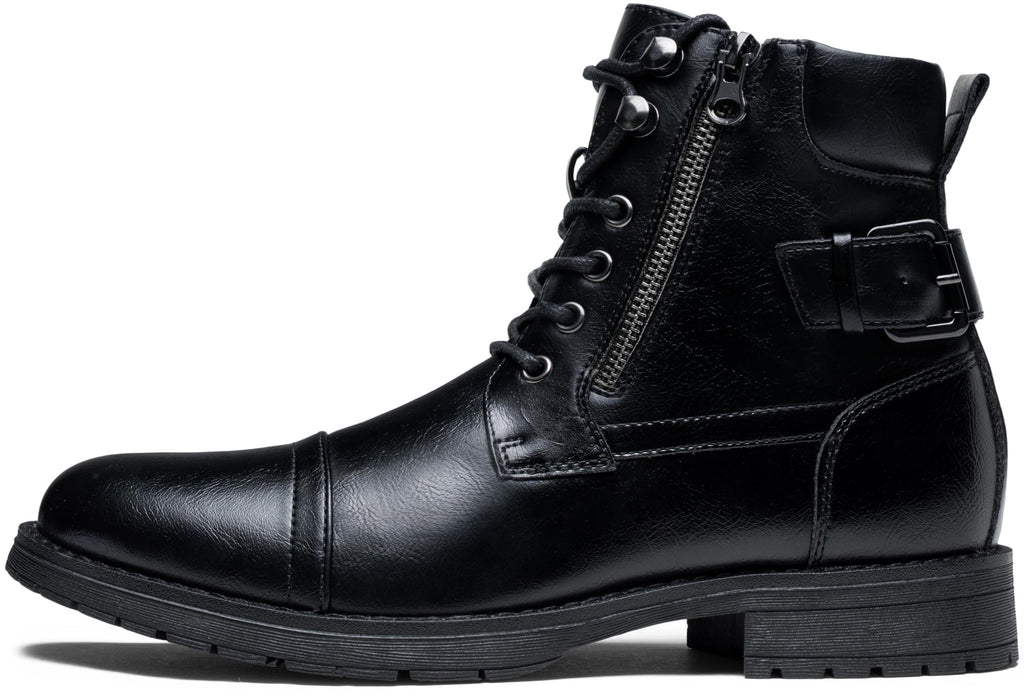 Vostey Men's Boots Boots for Men Casual Boots Motorcycle Combat Ankle Dress Boots Mens