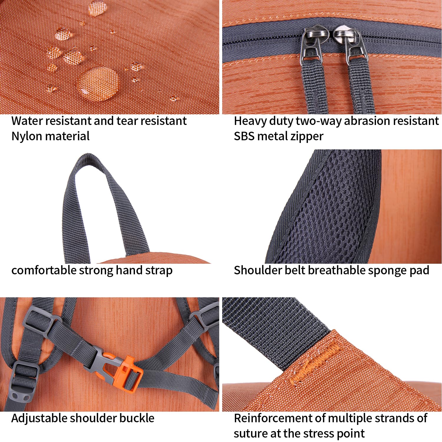 FENGDONG 35L Lightweight Foldable Waterproof Packable Travel Small Hiking Backpack Daypack for men women