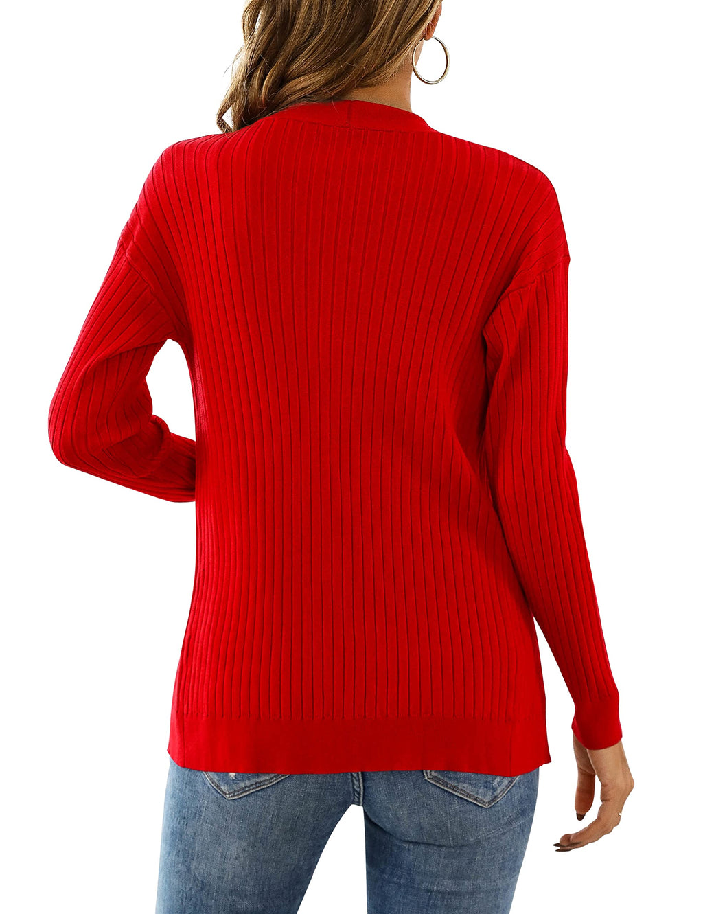 LIENRIDY Women's Knit Cardigan Long Sleeve Button Down Sweater Lightweight Cardigans, S-XL