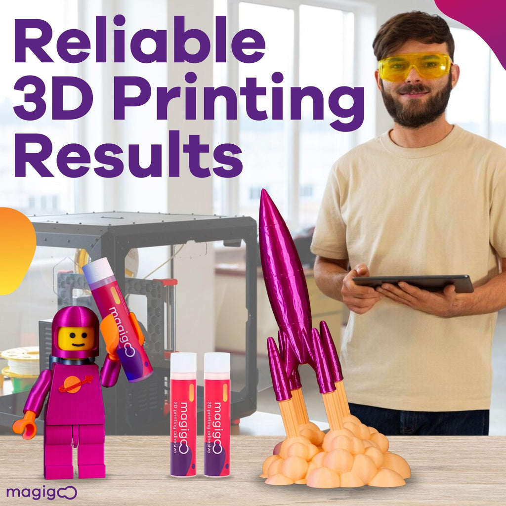Magigoo - MO2016 All-in-One 3D Printer Adhesive Glue - ABS, PLA, PETG, HIPS, and TPU Flex Filament on Glass, PEI, Buildtak, Kapton - 3D Printing Accessories, Supplies, and Materials (50mL)